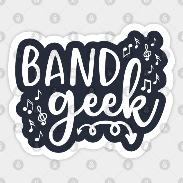 Band Geek Band Woodwind Brass Drum Line Music Sticker by GlimmerDesigns